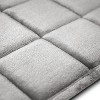 MICRODRY SoftLux Embroidered Squares Memory Foam Bath Mat/Runner with Skid Resistant Base - 3 of 3