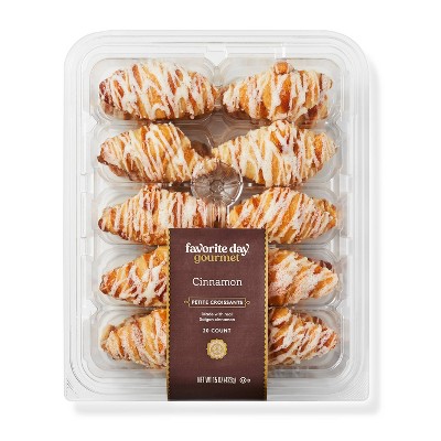 Cinnamon Petite Croissants - 15oz/20ct - Favorite Day™