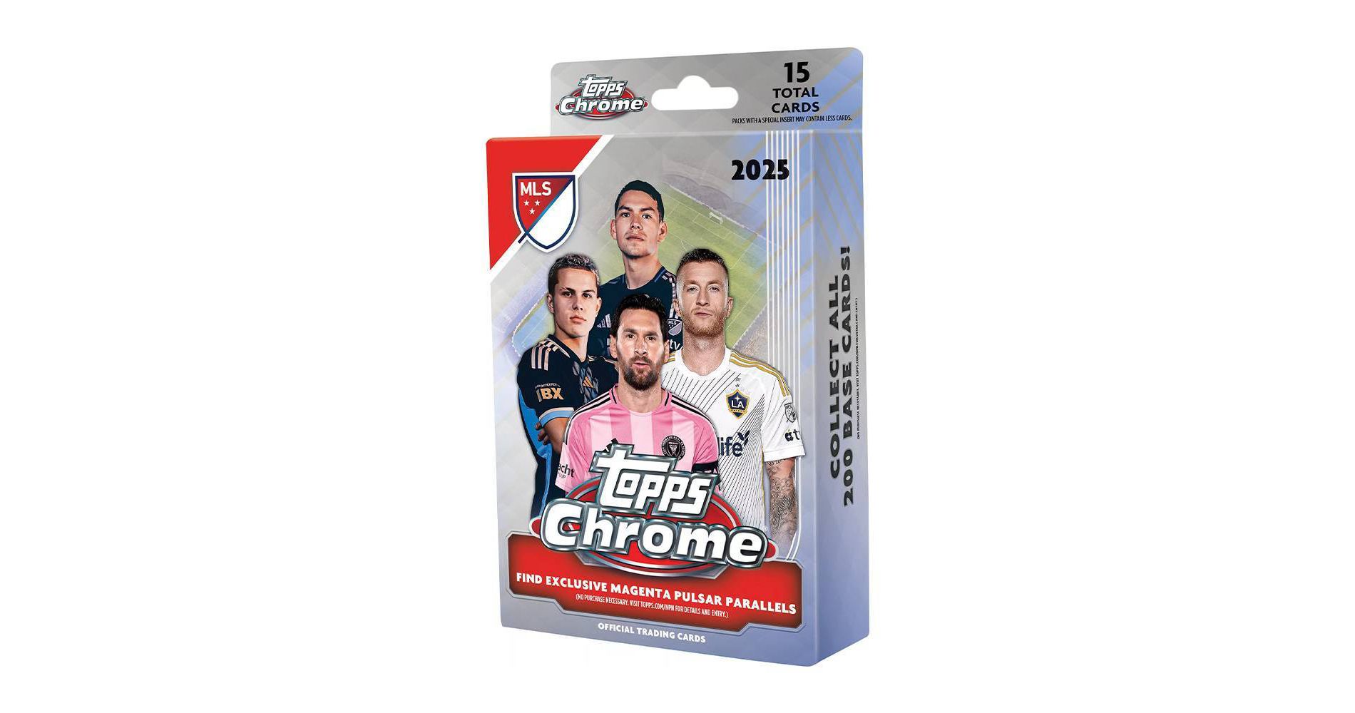 2025 Topps MLS Chrome Soccer Trading Card Hanger Box