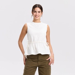 Women's Drawstring Waist Top - Universal Thread™ - 1 of 4