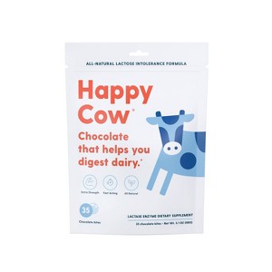 Happy Cow Adult Fast Acting Lactase Dietary Supplement Sugar Shell - 1 of 4