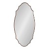 Kate and Laurel Leanna Scalloped Oval Wall Mirror, 20x42, Bronze - 4 of 4