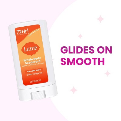 Lume Whole Body Women&#8217;s Deodorant - Mini Smooth Solid Stick - Aluminum Free - Clean Tangerine Scent - Trial Size - 0.5oz_3