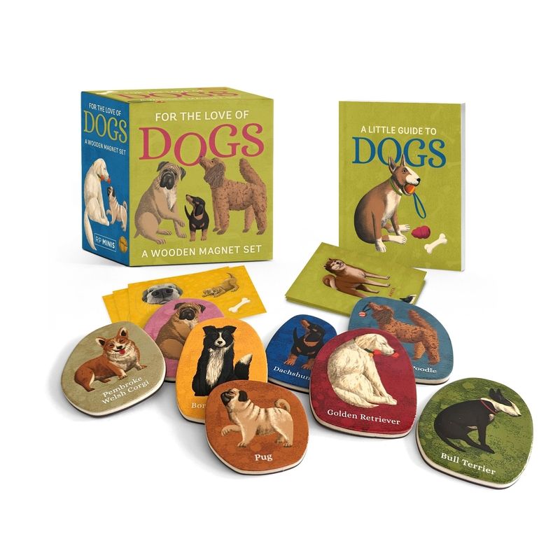 For the Love of Dogs: A Wooden Magnet Set - (This Is a Book for People Who Love) by  Meg Freitag (Paperback), 1 of 2