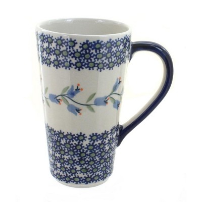 Blue Rose Polish Pottery Tulip Large Coffee Mug