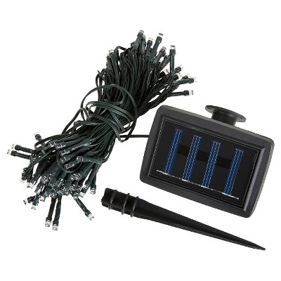 39' Pure Garden Solar 100 LED Bulb String Lights