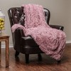Chanasya Solid Faux Long Fur Fuzzy Throw Blanket - 3 of 4