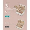 2-Layer Jewelry Organizer Box for Earrings, Necklaces, Bracelets - Portable Jewelry Storage with Large Capacity - 4 of 4