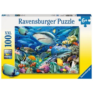 Ravensburger Shark Reef XXL Jigsaw Puzzle - 100pc - 1 of 3