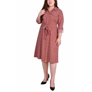 NY Collection Womens Collared Shirt Dress - 1 of 1