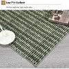 Washable Modern Textured Stripe Rug Thin Non-Slip Low Pile Stain-Resistant Reinforced Edges Foldable Entryway - 4 of 4