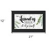 HomeRoots The Laundry Room Same Day Service Black Framed Print Laundry Wall Art - 3 of 3
