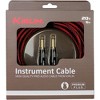 Kirlin IWB Black/Red Woven Instrument Cable 1/4" Straight - 3 of 3
