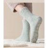 Anna-Kaci 3 Pairs Women's Plush Non-Slip Crew Socks with Thick Fleece Lining and Cozy Warm Fit - 3 of 4