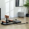 Soozier Foldable Sissy Squat Machine, Multipurpose Hip Thrust Machine with Push Up Stand, Black - 2 of 4