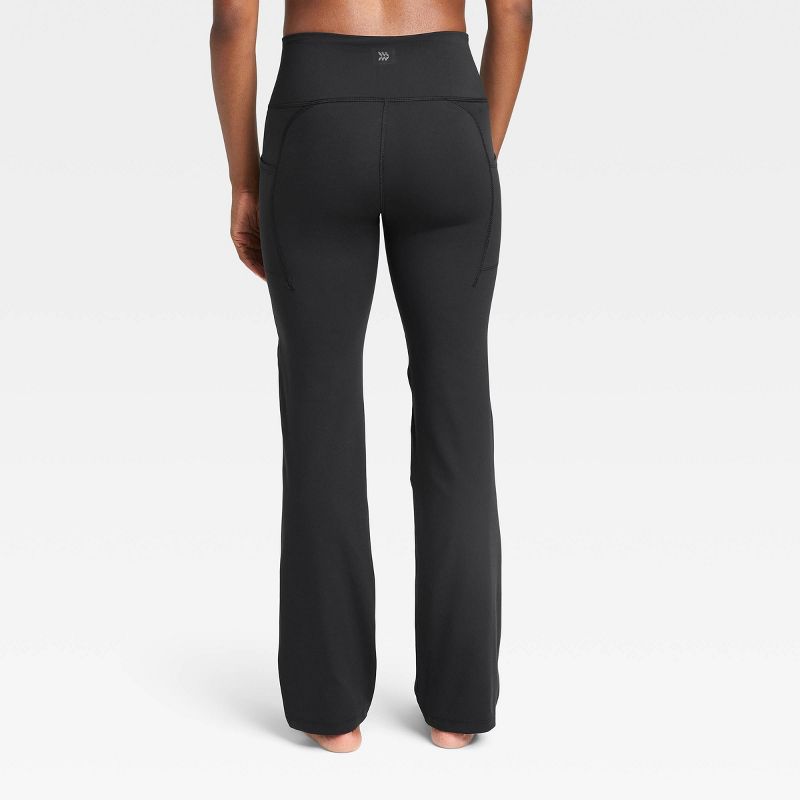 Women's Brushed Sculpt Pocket Straight Leg Pants - All In Motion™, 3 of 10