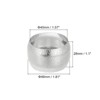 Unique Bargains Wedding Birthday Alloy Decorative Wear Resistance Napkin Rings 6 Pcs - 2 of 4