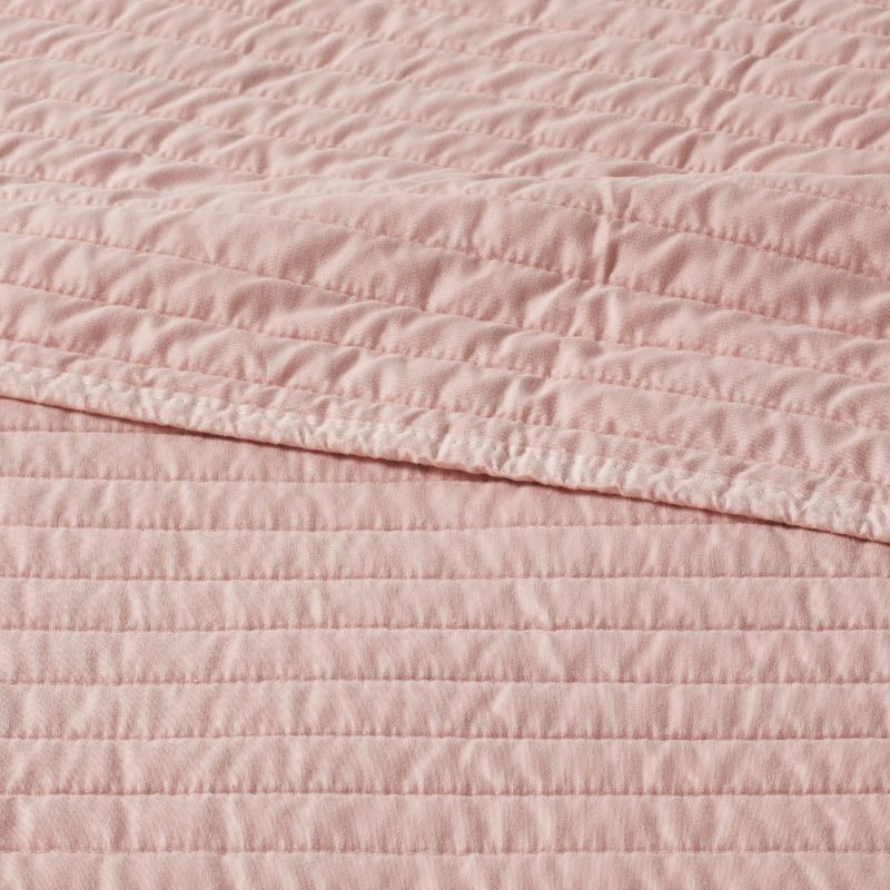 Garment Washed Microfiber Quilt Light Pink - Room Essentials™
, 4 of 5
