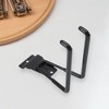 Unique Bargains Garage Storage Hooks Large Square Channel Plate Hook Black 1 Pc - 2 of 4
