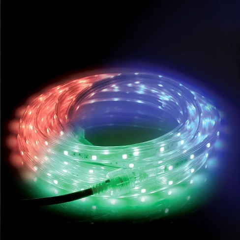 GE 16-ft Integrated LED Multicolor Rope Light in the Rope Lights