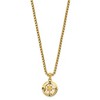 Chisel Stainless Steel Polished Yellow IP-plated Compass Pendant on a 22" Box Chain Necklace - 3 of 3