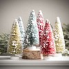 5.25"H Sullivans Christmas Boxed Bottlebrush Tree Set of 12  Multicolor - 3 of 4