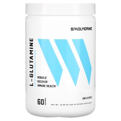 Swolverine L-Glutamine, Unflavored, 10.58 oz (300 g)