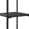 vidaXL Storage Shelf Black 11.8 in.x11.8 in.x59.1 in. Poly Rattan - image 3 of 4