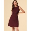 INSPIRE CHIC Women's Plaid Sleeveless Fit A-Line Houndstooth Work Mini Dress - 2 of 4