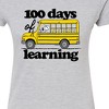 Women's - Peanuts - 100 Days Of Learning Fitted Graphic T-Shirt - 2 of 4