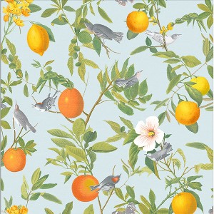 Amalfi Cielo Blue Tropical Paste the Wall Wallpaper - 1 of 4