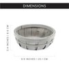 AuldHome Design Round Decorative Wood Baskets, 3pc Set; Colored Round Fruit & Gift Baskets for Home Decor, Holiday and More - 2 of 4