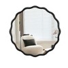 Modern Solid Wood Wavy Mirror, Natural Wood Vanity Mirror Wall Decor, for Bathroom, Bedroom, Living Room, Cloakroom, Entryway - 4 of 4