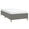 Bed Frame Dark Grey Polyester, Plywood, Engineered Wood Twin XL - 4 of 4