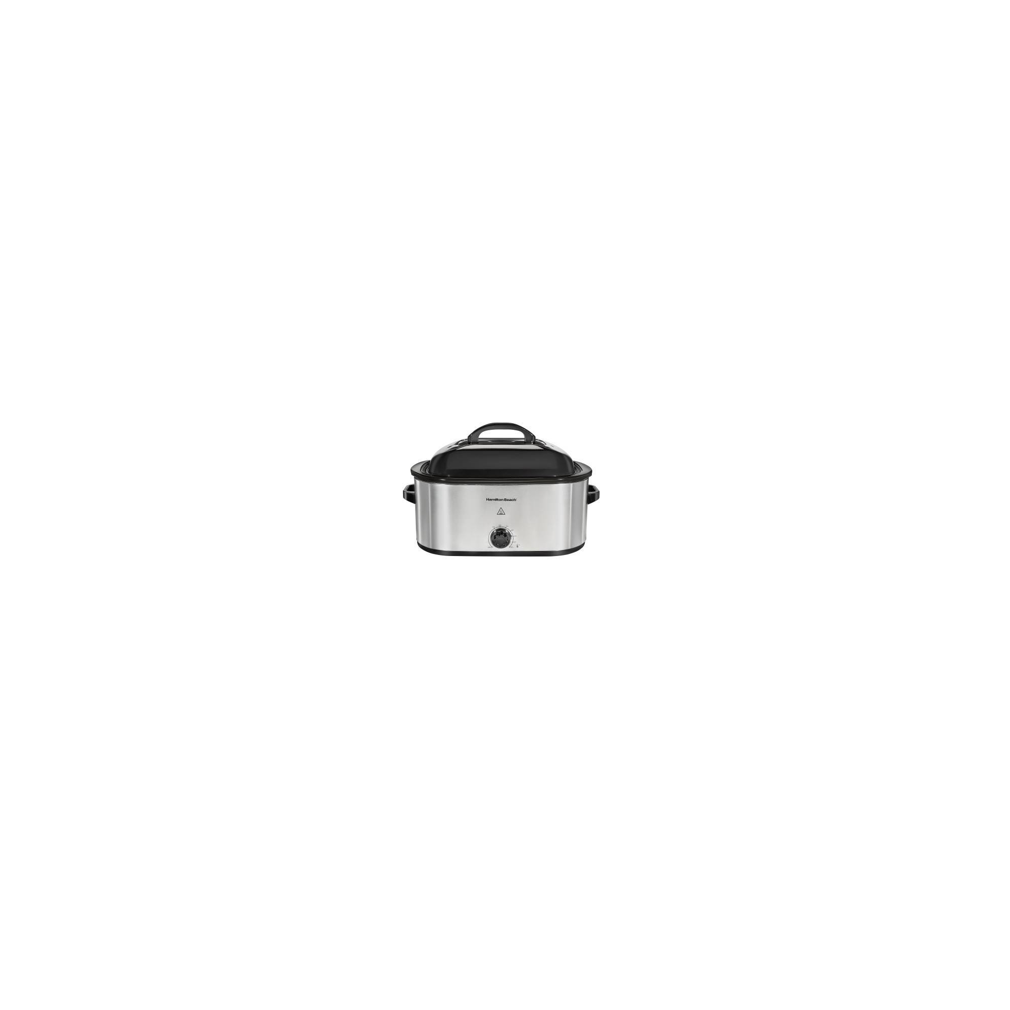 Hamilton Beach Roaster Oven 22qt 32215G: Slow Cooker & Turkey Roaster, 1450W, Dishwasher-Safe Parts, Black