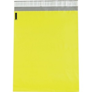 Box Partners Poly Mailers 12" x 15 1/2" Yellow 100/Case CPM1215Y - 1 of 4