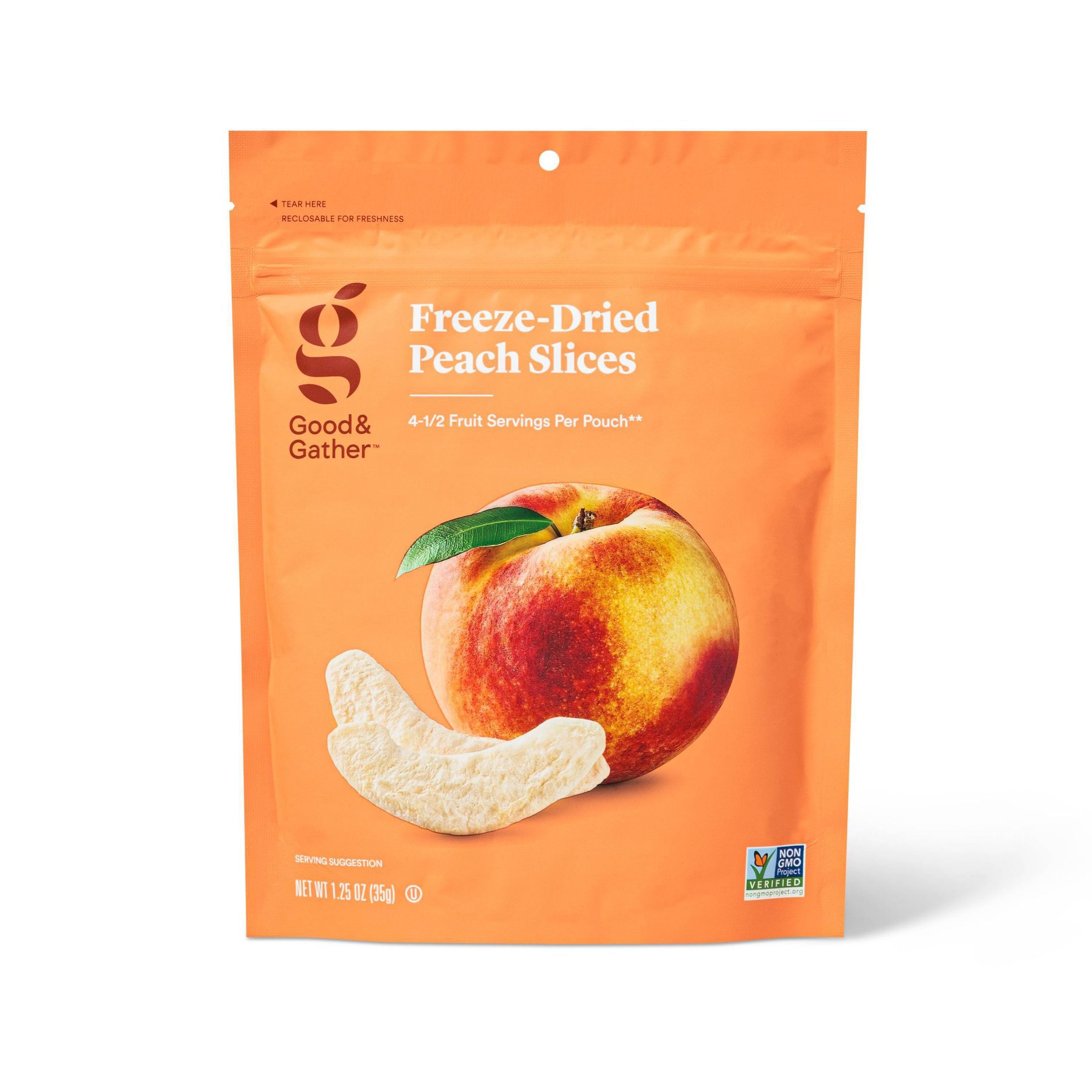 Freeze Dried Peach Slices - 1.25oz - Good & Gather™