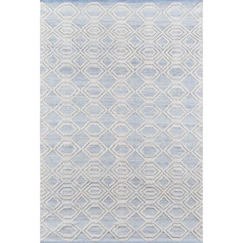 Photos - Area Rug Momeni 8'9"x11'9" Hermosa Ema Handwoven  Light Blue: Geometric Pattern, Medium Pile, Recycled PET, Indoor Use 