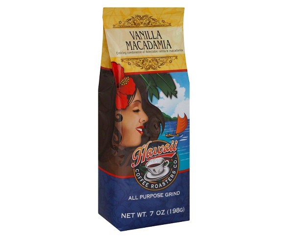 Hawaiian Isles Vanilla Macadamia Medium Roast Ground Coffee - 7oz