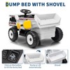 12V Ride-On Dump Truck w/Remote - Auto-Lift Bed, Shovel, LED Lights, Music (Ages 3-8, 66lbs) - 3 of 4