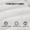 MAYEERTY Sofa White - Corduroy, Compact Seat, No Assembly, for Living Room/Bedroom - 4 of 4