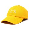 Dalix Heart of Bones Embroidered Cotton Dad Hat Adjustable Baseball Cap Womens - 4 of 4