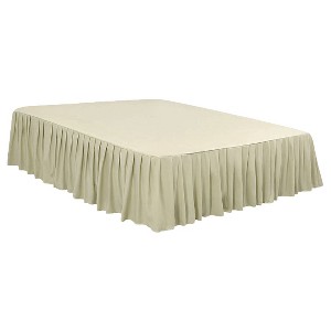 PiccoCasa Polyester Ruffled Durable Solid Bed Skirt with 16" Drop 1 Pc - 1 of 4