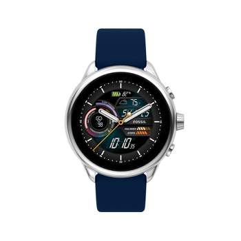 Fossil Gen 6 Wellness Smartwatch - Silver with Blue Silicone