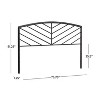 Hillsdale Furniture Essex Metal Headboard with Chevron Spindle Design Gray Bronze - 4 of 4