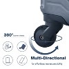 Sapphtopaz 3 Piece Luggage Sets ABS Lightweight Suitcase Luggage Carry On Suitcase with Two Hooks, Spinner Wheels, TSA Lock (20/24/28) - 4 of 4
