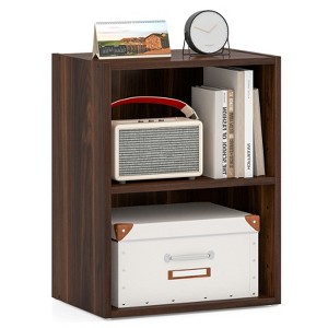 Tangkula 2-Tier Storage Night Stand Open Display Shelf MDF End Table - 1 of 4