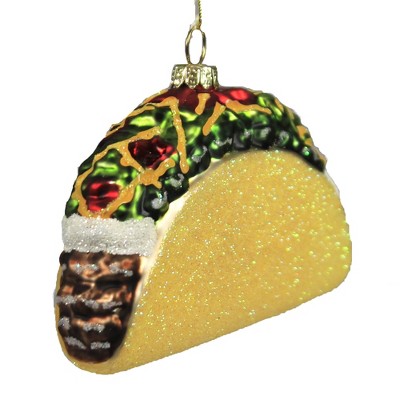 Holiday Ornament 2.75" Beef Taco Mexican Lettuce Tomato  -  Tree Ornaments