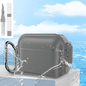 HTUTWOO AirPods 4th Generation Case - Waterproof, Shockproof, Rugged Full Body Case with Carabiner Clip and Cleaning Kit - 1 of 4