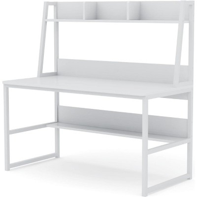 Tribesigns Computer Desk with Bookshelf for Home Office